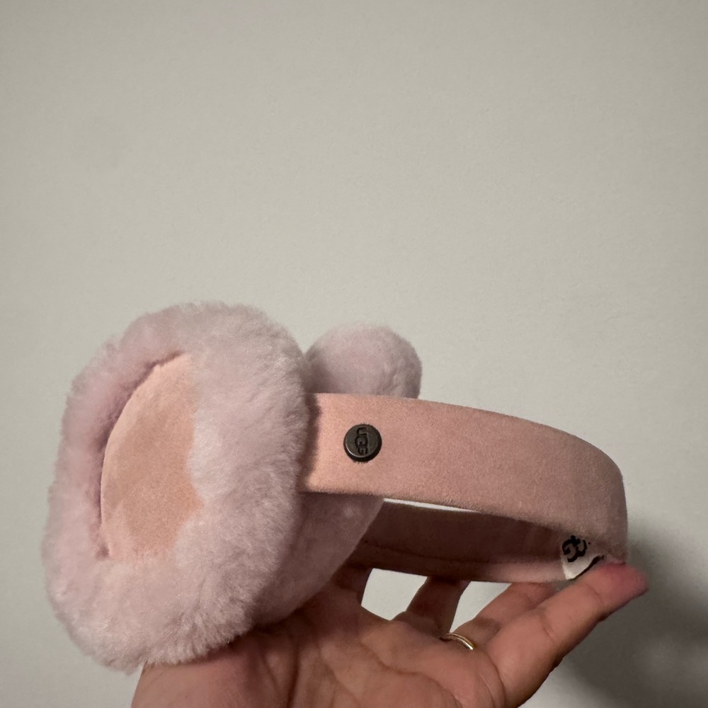 UGG Pink Shearling Earmuffs